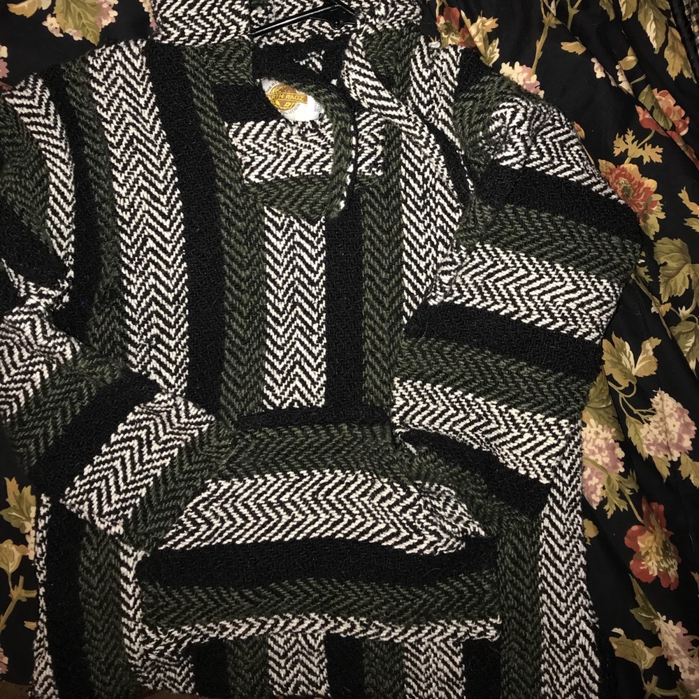 Olive  Green Drug Rug